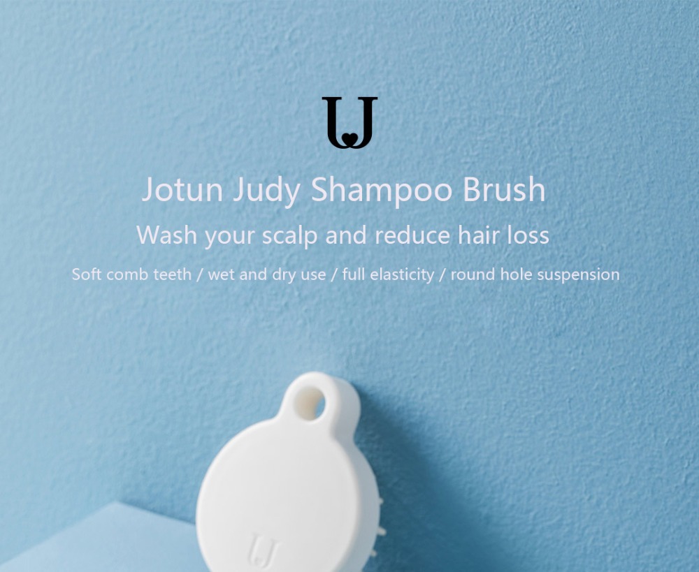 Xiaomi Youpin Jordan & Judy High-quality Hair Massage Flexible silicone Comb Brush | NV027  |