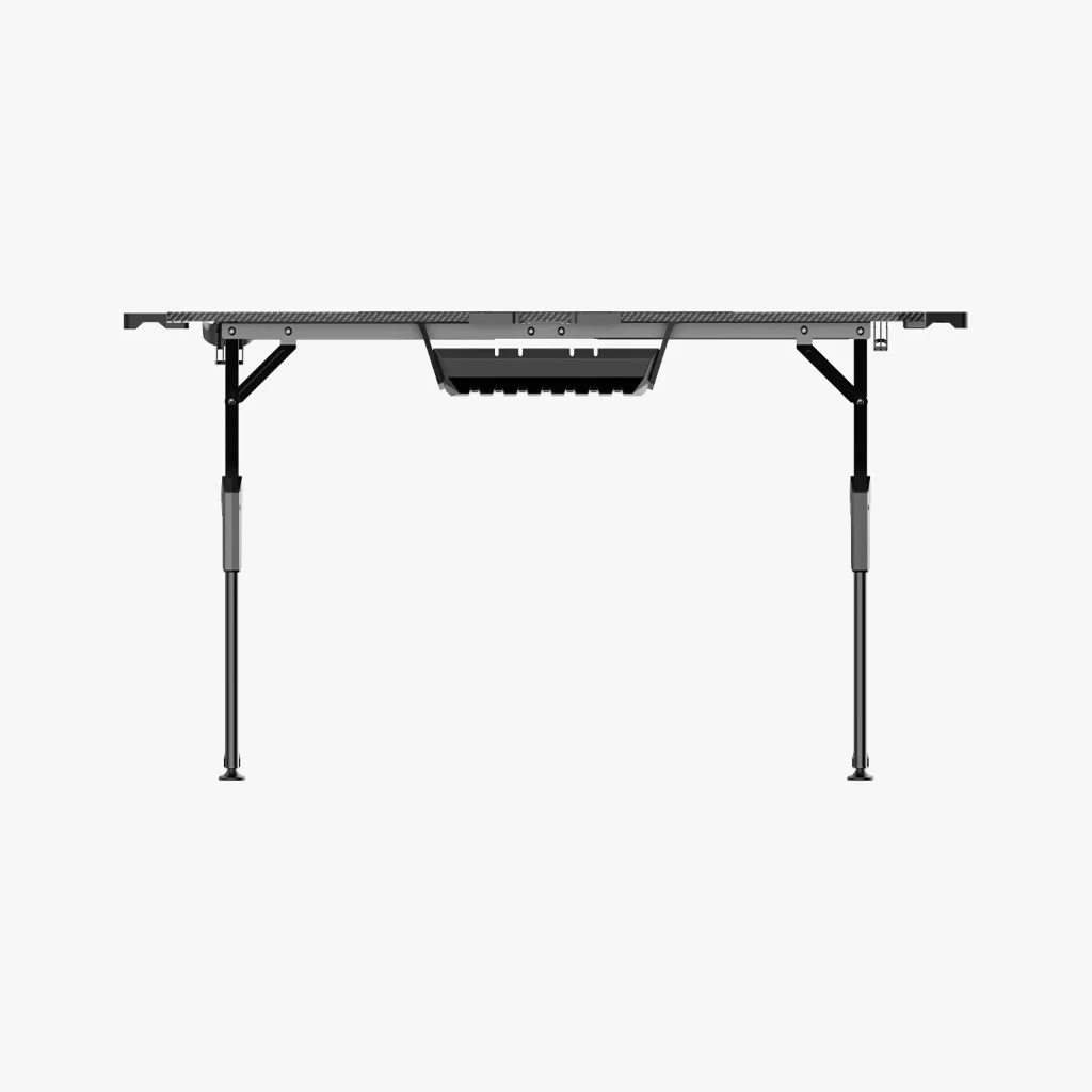 Porodo E-SPORTS | PDX513 | The Ultimate Gaming Desk With RGB Light's Steel Frame & Carbon Fiber Design