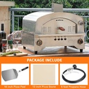 OMEGA Portable Stainless Steel Gas Oven Fired Pizza Maker For Outdoor BBQ & Camping Use | PZ0003G | O-IPO