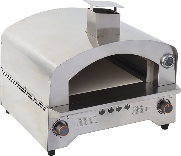 OMEGA Portable Stainless Steel Gas Oven Fired Pizza Maker For Outdoor BBQ & Camping Use | PZ0003G | O-IPO