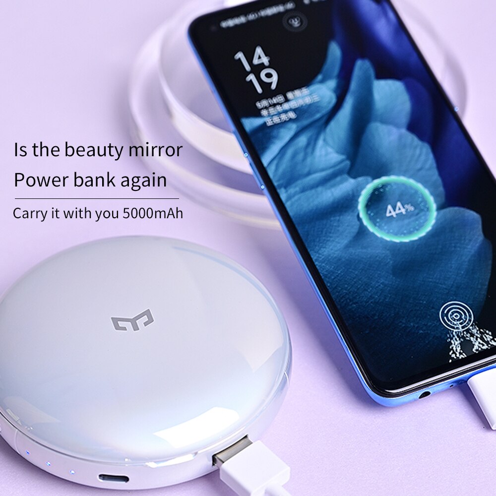 XIAOMI - YEELIGHT 4 IN 1 LIGHT MIRROR Built-in POWER BANK & HAND WARMER