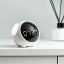 RECHARGEABLE DIGITAL EMOJI ALARM CLOCK WITH VOICE CONTROL & LED NIGHT LIGHT | BWBQNZ-01 |