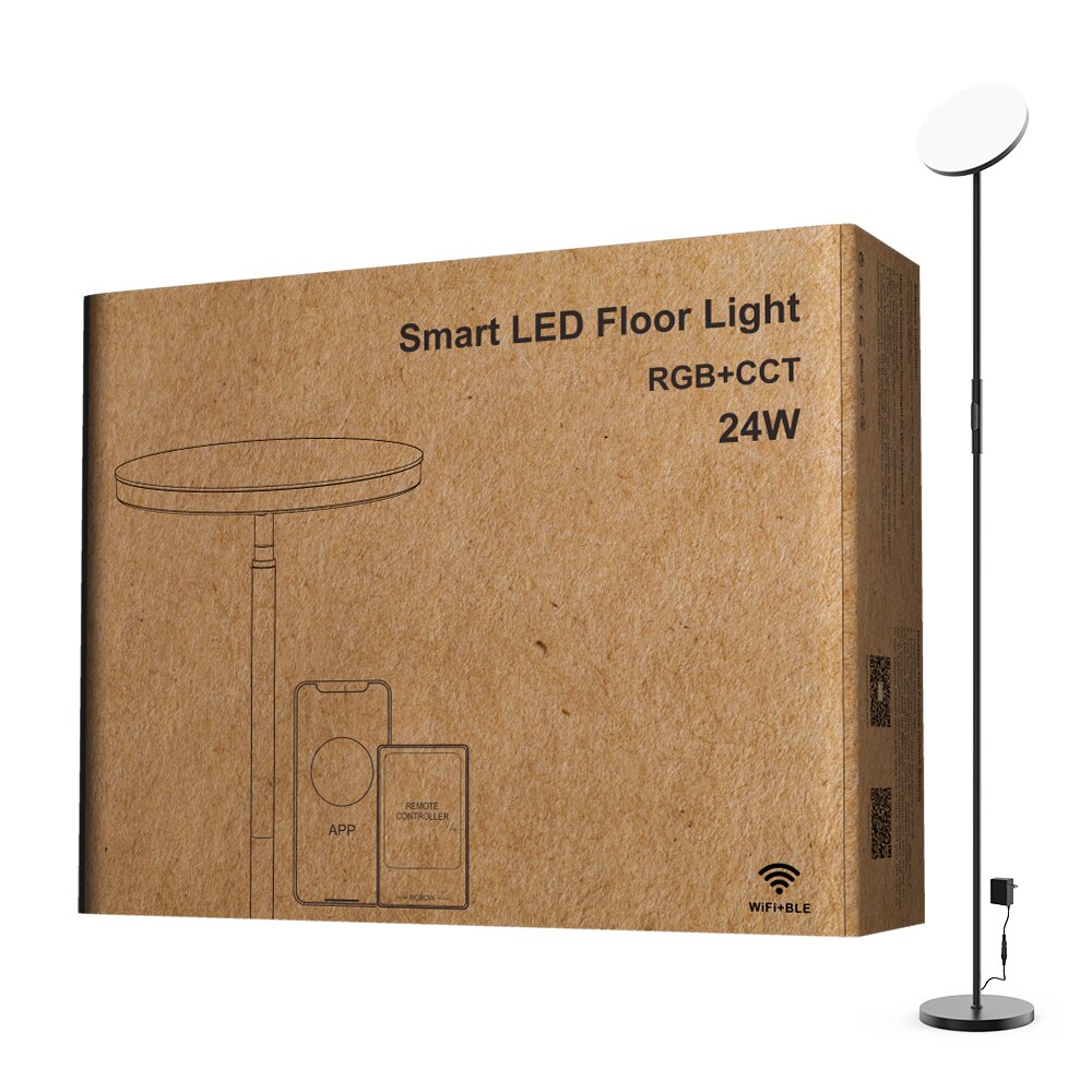 SMART WiFi RGB+CCT FLOOR STAND LIGHT LAMP SUPPORT'S ALEXA & GOOGLE VOICE CONTROL & REMOTE CONTROL