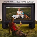 14 FEET TINFLATABLE OUTDOOR'S MOVIE'S & SERIES PROJECTOR SCREEN WITH PORTABLE STORAGE BAG