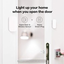 AQARA Door & Window Wireless Mini Communication Smart Sensors For Smart Home Automation & Alarm System Compatible With Apple HomeKit & Alexa (MCCGQ11LM)