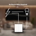 AQARA Smart Wall Switch Remote Control Light Switch For Smart Home With Neutral double Rocker  Compatible with Amazon Alexa Apple HomeKit & Google Assistant