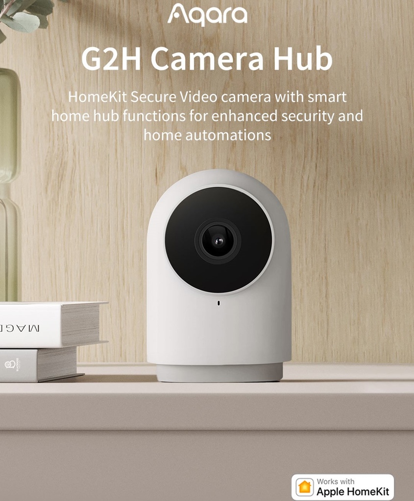 AQARA | G2H | HOMEJIT SECURE VIDEO CAMERA WITH SMART HOME HUB FUNCTION'S FOR ENHANCED SECURITY & HOME AUTOMATION'S CH-H01