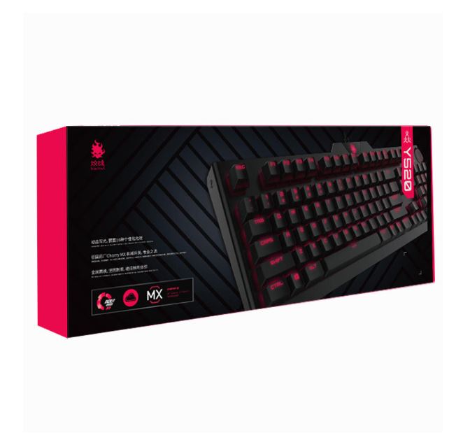 Blasoul Y520 Gaming Mechanical Keyboard 104 Keys 15 RGB Backlight Cherry MX Switch 1000Hz Wired