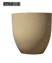 Outdoor Indoor Lightweight Decorative Garden Flower Planter Round Pot