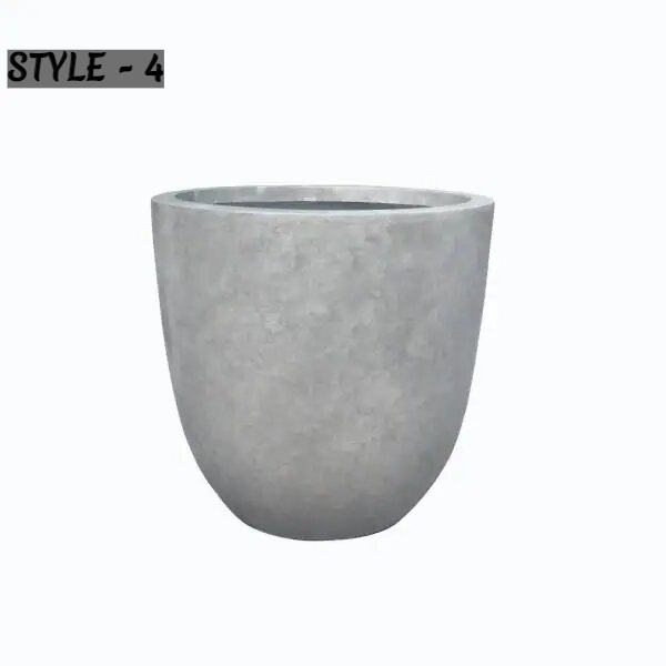 Outdoor Indoor Lightweight Decorative Garden Flower Planter Round Pot