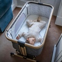 ELITTLE High Quality Safe Newborn Bedside Crib Baby Bed Foldable and storage With Travel Bag
