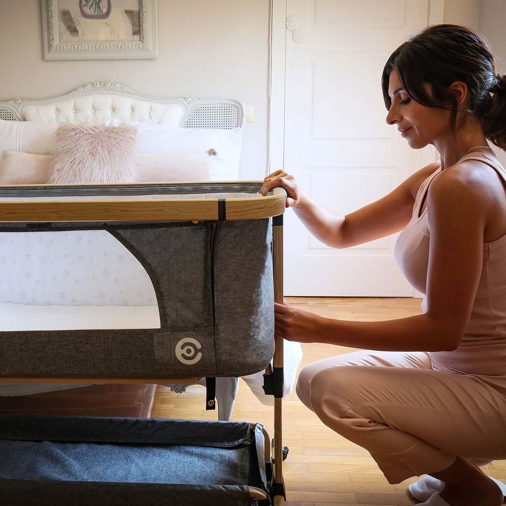 ELITTLE High Quality Safe Newborn Bedside Crib Baby Bed Foldable and storage With Travel Bag