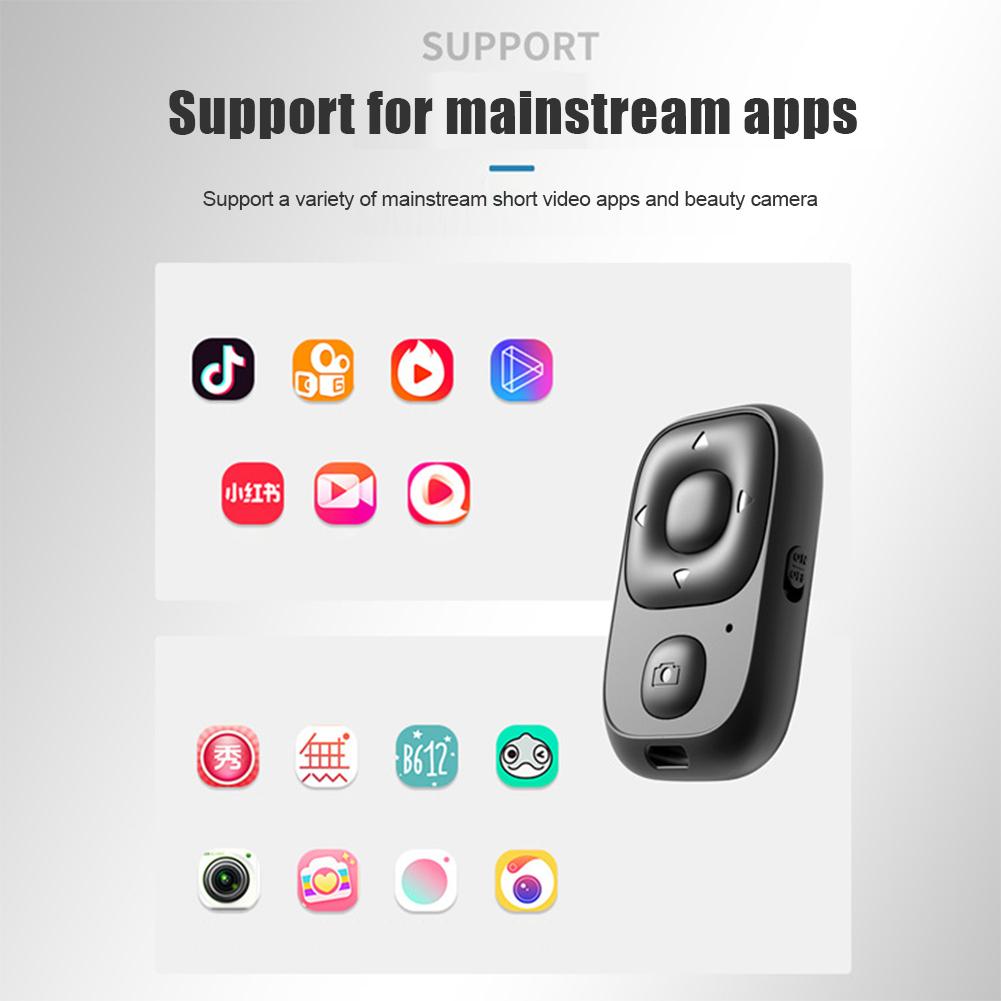 BEAUTY-R1 Mini Wireless Bluetooth Remote Shutter Controller Button Self-timer Camera Stick Shutter