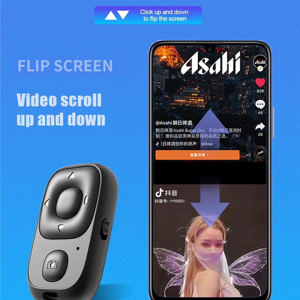 BEAUTY-R1 Mini Wireless Bluetooth Remote Shutter Controller Button Self-timer Camera Stick Shutter