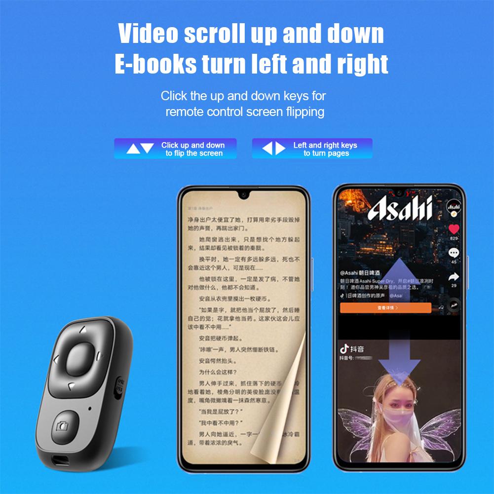 BEAUTY-R1 Mini Wireless Bluetooth Remote Shutter Controller Button Self-timer Camera Stick Shutter