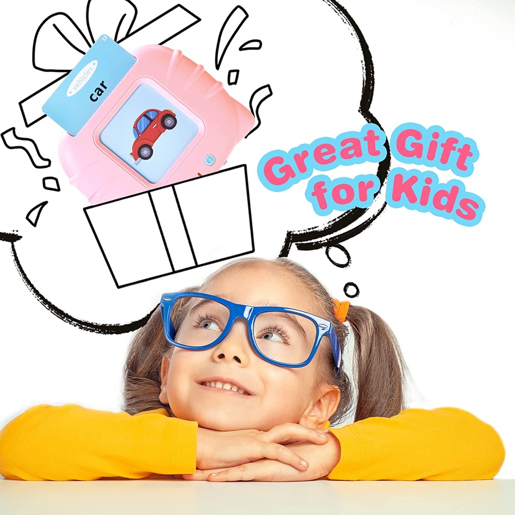 Children's Early Education Card Machine 112PCS Cards Puzzle Bilingual Enlightenment Card