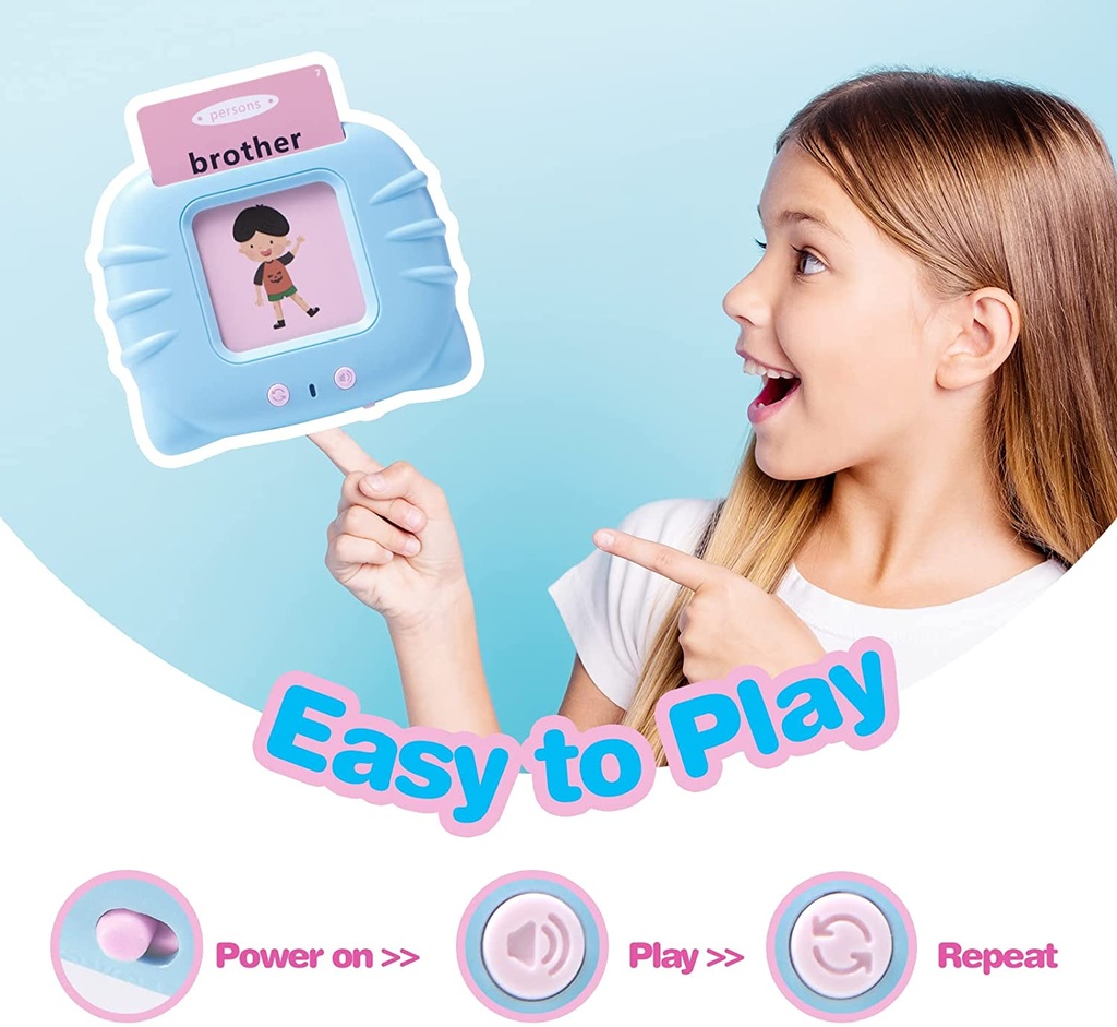 Children's Early Education Card Machine 112PCS Cards Puzzle Bilingual Enlightenment Card