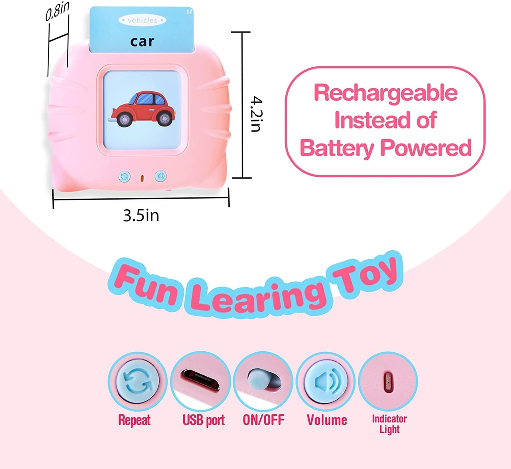 Children's Early Education Card Machine 112PCS Cards Puzzle Bilingual Enlightenment Card