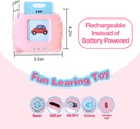 Children's Early Education Card Machine 112PCS Cards Puzzle Bilingual Enlightenment Card