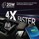 Promate | PowerDrive-PD20 | 20W Mini Car Charger with Power Delivery