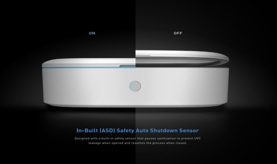 VANGUARD SMARTCARE VAULT PRO UV SANITIZING BOX WITH 10W WIRELESS CHARGER