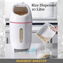 | XH-6058 | 10Litre Rice Barrel Automatic Rice Dispenser Kitchen Supplies Moisture-Proof Sealed Grain Storage Container