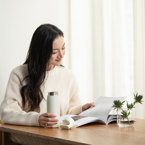 XIAOMI FUNHOME PORTABLE THERMOS CUP 450ML WITH TEA FILTER PORTABLE MUG WATER BOTTLE VACUUM CUP