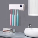 UV Toothbrush Sterilizer Toothpaste Dispenser Wall Mounted Toothbrush Toothpaste Holder