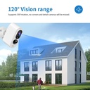 Wireless Batteries IP Solar Camera Full HD WiFi Solar Outdoor / Indoor Wireless Security Surveillance Waterproof PIR Alarm Night Vision Camera DC-5V | D1-Wifi-TY |