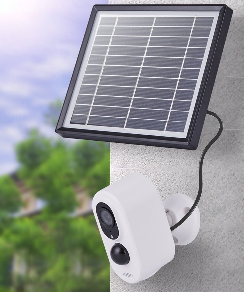 Wireless Batteries IP Solar Camera Full HD WiFi Solar Outdoor / Indoor Wireless Security Surveillance Waterproof PIR Alarm Night Vision Camera DC-5V | D1-Wifi-TY |