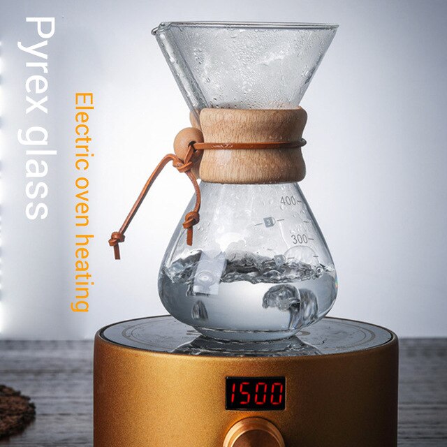 Special Offer | 2 In 1 | OAMCEG V60 Classic Glass Espresso Coffee Maker | 400mL | ( + ) Merkava Roasters | 200 pcs | Dust-proof Kitchen Filter Paper For Coffee Machine's