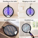 2 in 1 Electric Mosquito Swatter | R6 | - | 1200mAh | Bug Zapper Racket Rechargeable Electric Fly Swatter with 3-Layer Touch Mesh |VC092|