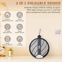 2 in 1 Electric Mosquito Swatter | R6 | - | 1200mAh | Bug Zapper Racket Rechargeable Electric Fly Swatter with 3-Layer Touch Mesh |VC092|