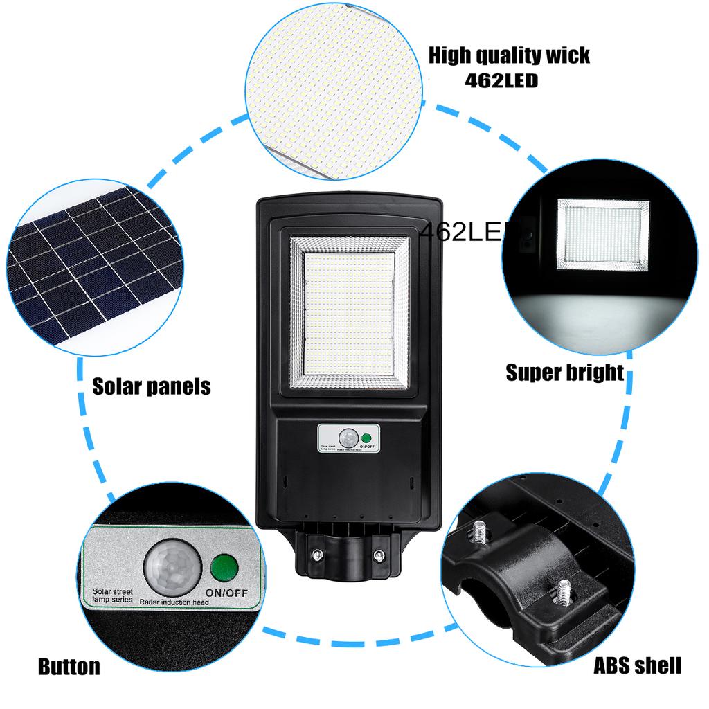 PHOTOVOLTAIC SOLAR STREET LIGHT WITH REMOTE CONTROL FOR HOME OUTDOORS SECURITY & GARDEN LIGHTING  | TYN-LED | 200W