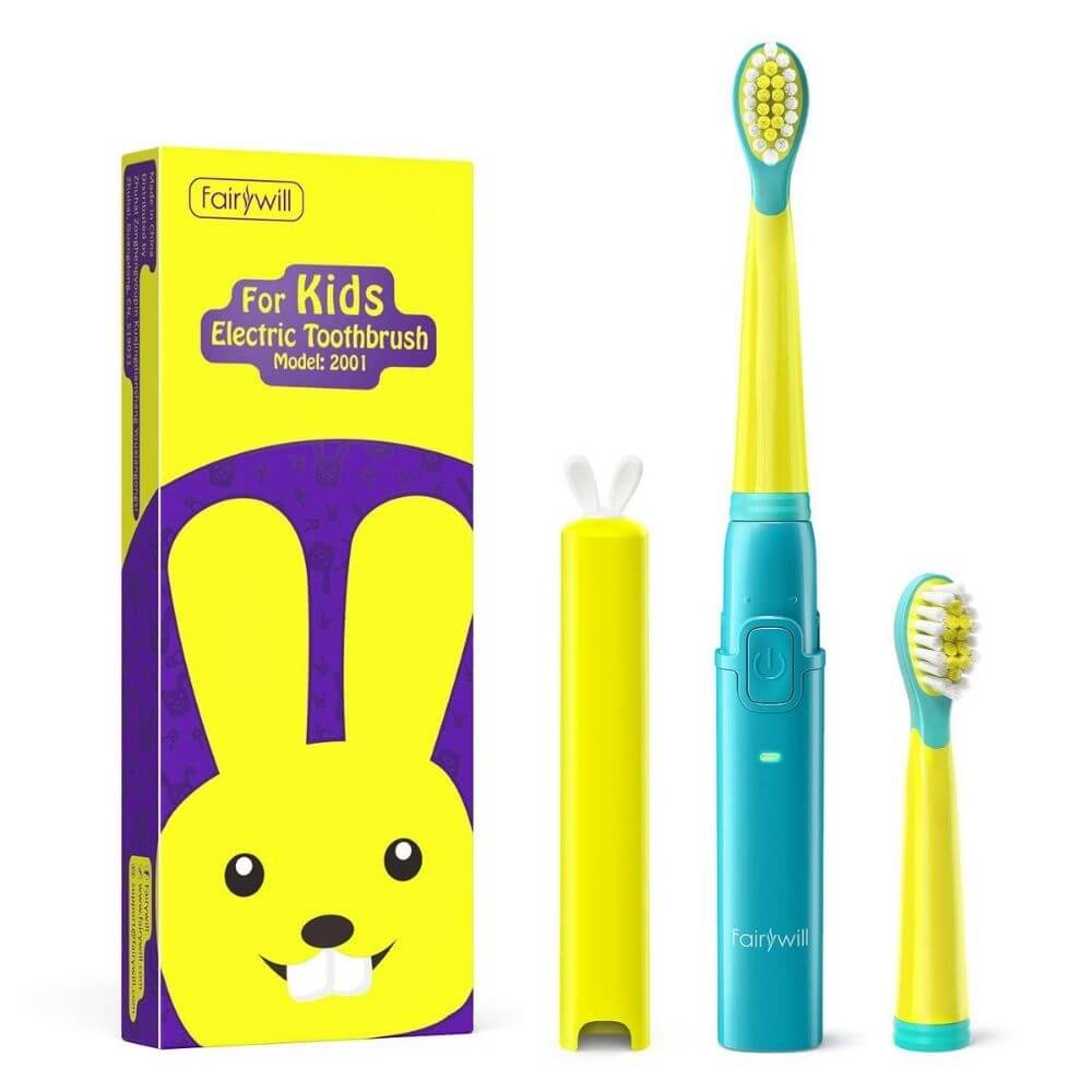Fairywill | 2001 | Kids Electric Toothbrush 3 Modes With 2 Soft Heads