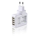 Universal 4 Ports USB Travel Charger AC Wall Power Adapter for Mobile Phones, Tablets