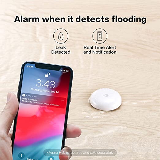 Aqara Wireless Anti Water Leak Sensor With Home Automation Alarm System |SJCGQ11LM|