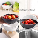 9 In 1 Vegetable Cutter With Drain Basket Kitchen Shredder Grater Slicer Magic Multifunctional Rotate Vegetable Cutter