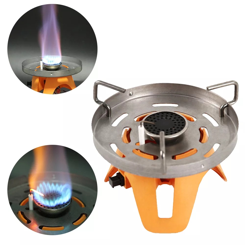 Mini Outdoor Burner Canister Furnace Camping Gas Stove for Hunting Backpacking 1000W