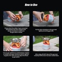 Mini Outdoor Burner Canister Furnace Camping Gas Stove for Hunting Backpacking 1000W