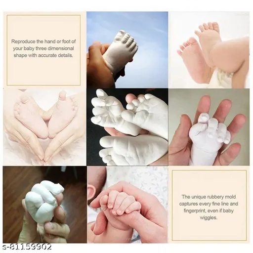 3D Moulding Powder and Casting Powder Kit for Capturing Memorable Moments Newborn Baby and Toddler Hand Foot Impression Permanently