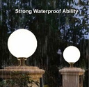 Outdoor Solar Lamp With LED Light's Stainless Steel Base & Remote Control