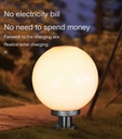 Outdoor Solar Lamp With LED Light's Stainless Steel Base & Remote Control