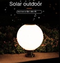 Outdoor Solar Lamp With LED Light's Stainless Steel Base & Remote Control