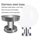Outdoor Solar Lamp With LED Light's Stainless Steel Base & Remote Control