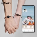 TOTWOO Light Up Long Distance Touch Bracelets Bluetooth Pairing Jewelry For Couples | NB14 |