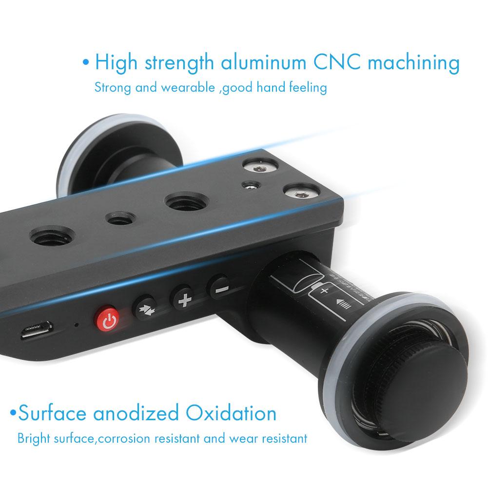 KINGJOY PPL-06S Pro Motorized Camera Slider Dolly Car Rail Systems Electrical Slider Track with Remote Control For Smartphone DSLR Camera