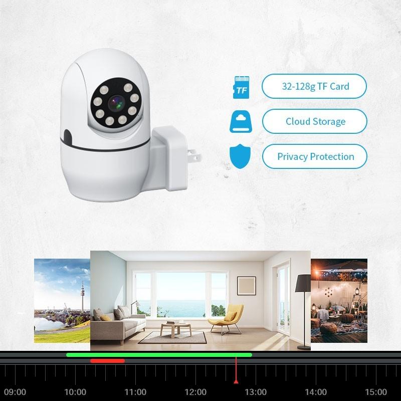 Convenient Camera1080P Panoramic Surveillance MINI WIFI Camera  AUDIO Smart Home Security Wireless CCTV Punch Free With EU Plug | A16-WIFI-YI |