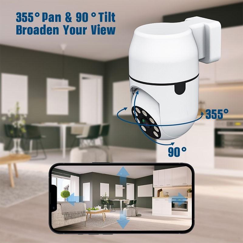 Convenient Camera1080P Panoramic Surveillance MINI WIFI Camera  AUDIO Smart Home Security Wireless CCTV Punch Free With EU Plug | A16-WIFI-YI |