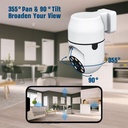 Convenient Camera1080P Panoramic Surveillance MINI WIFI Camera  AUDIO Smart Home Security Wireless CCTV Punch Free With EU Plug | A16-WIFI-YI |